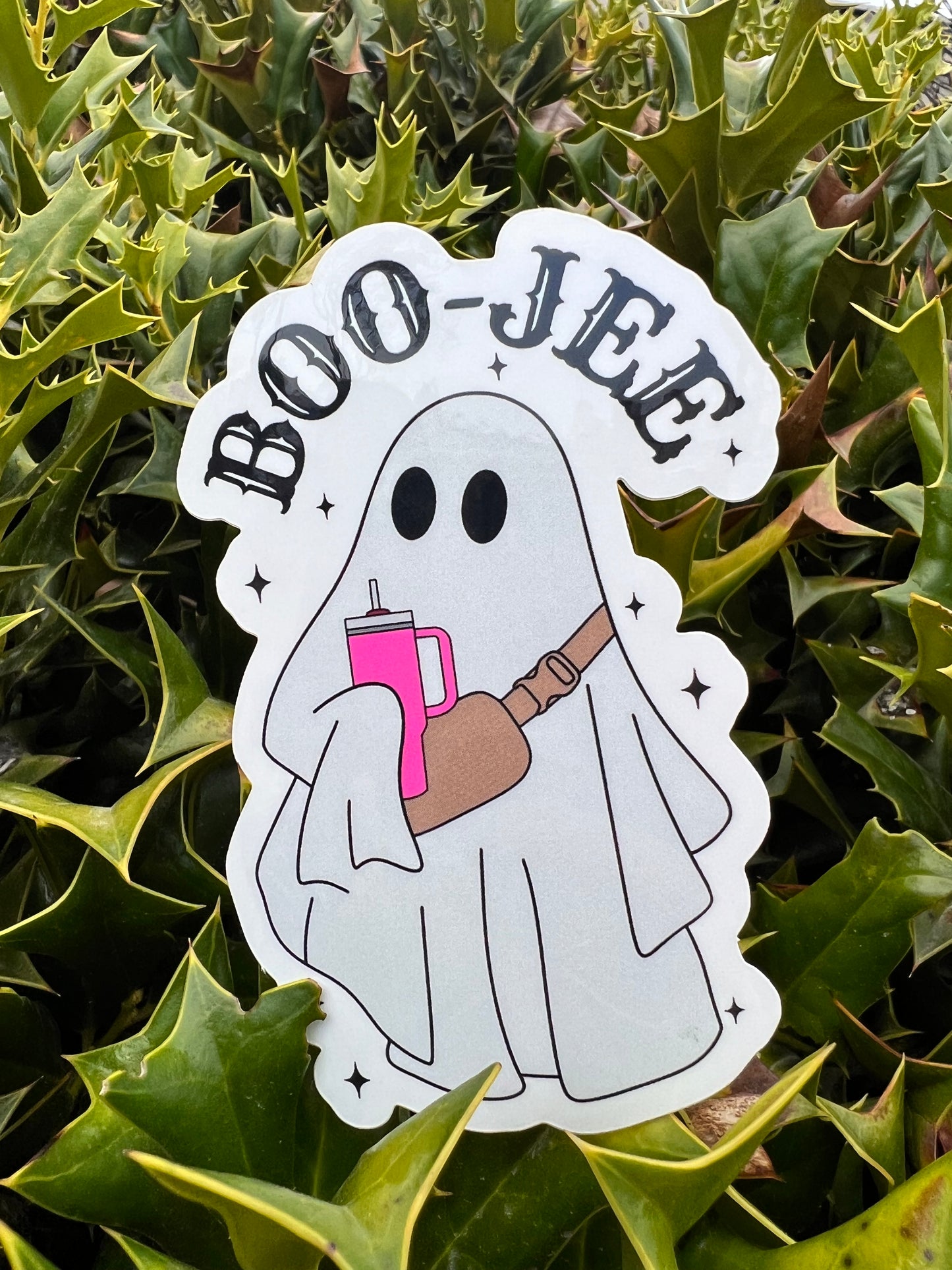 Boo-Jee Ghost Vinyl Sticker (3in)