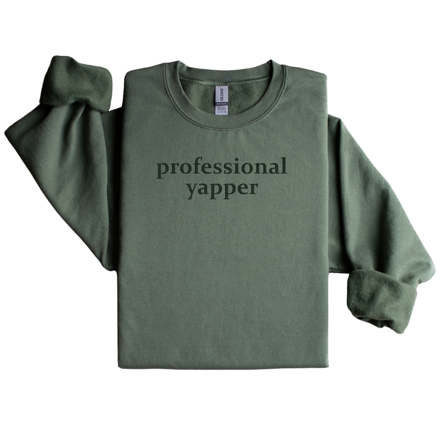 Professional Yapper Embroidered Sweatshirt
