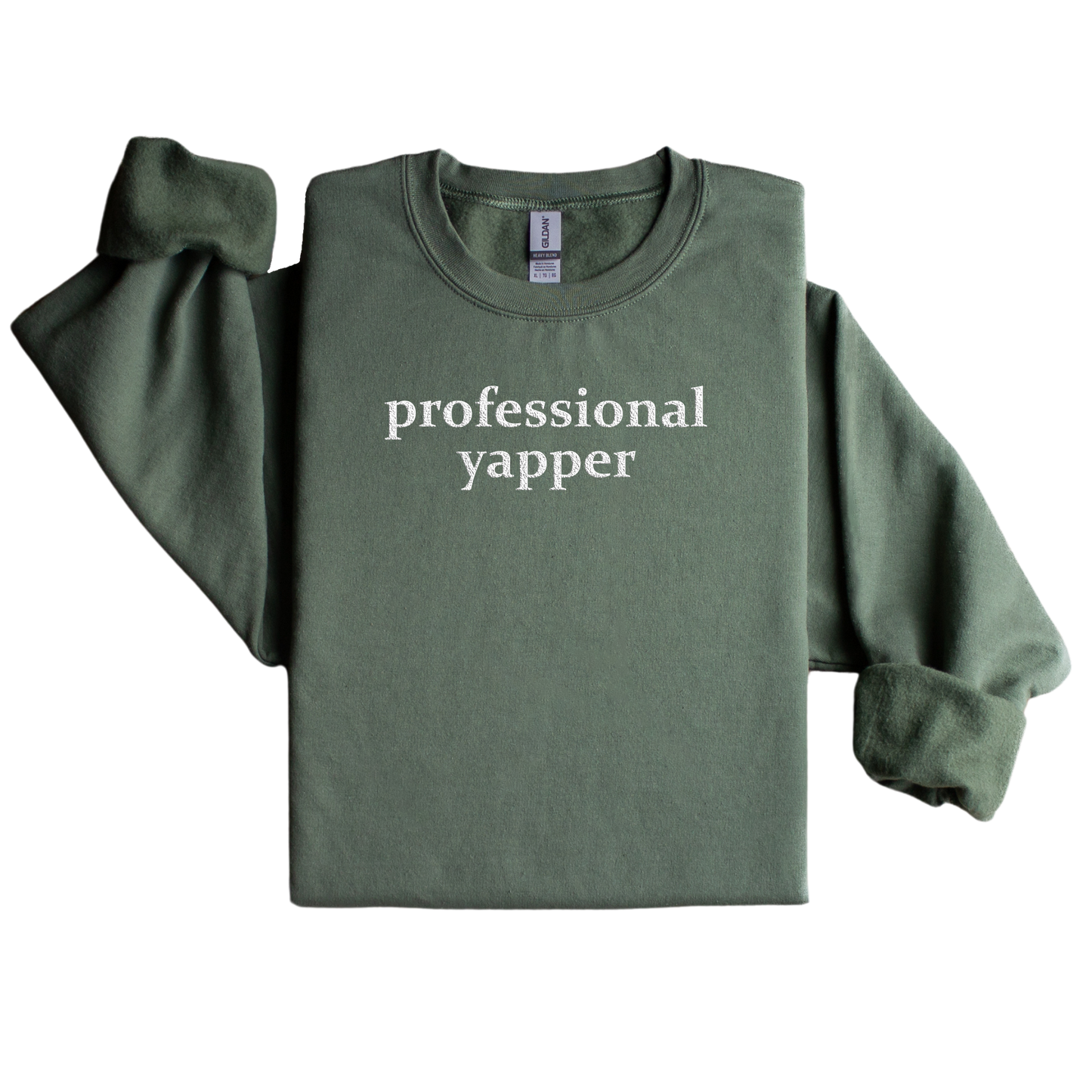 Professional Yapper Embroidered Sweatshirt