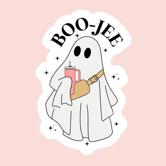 Boo-Jee Ghost Vinyl Sticker (3in)