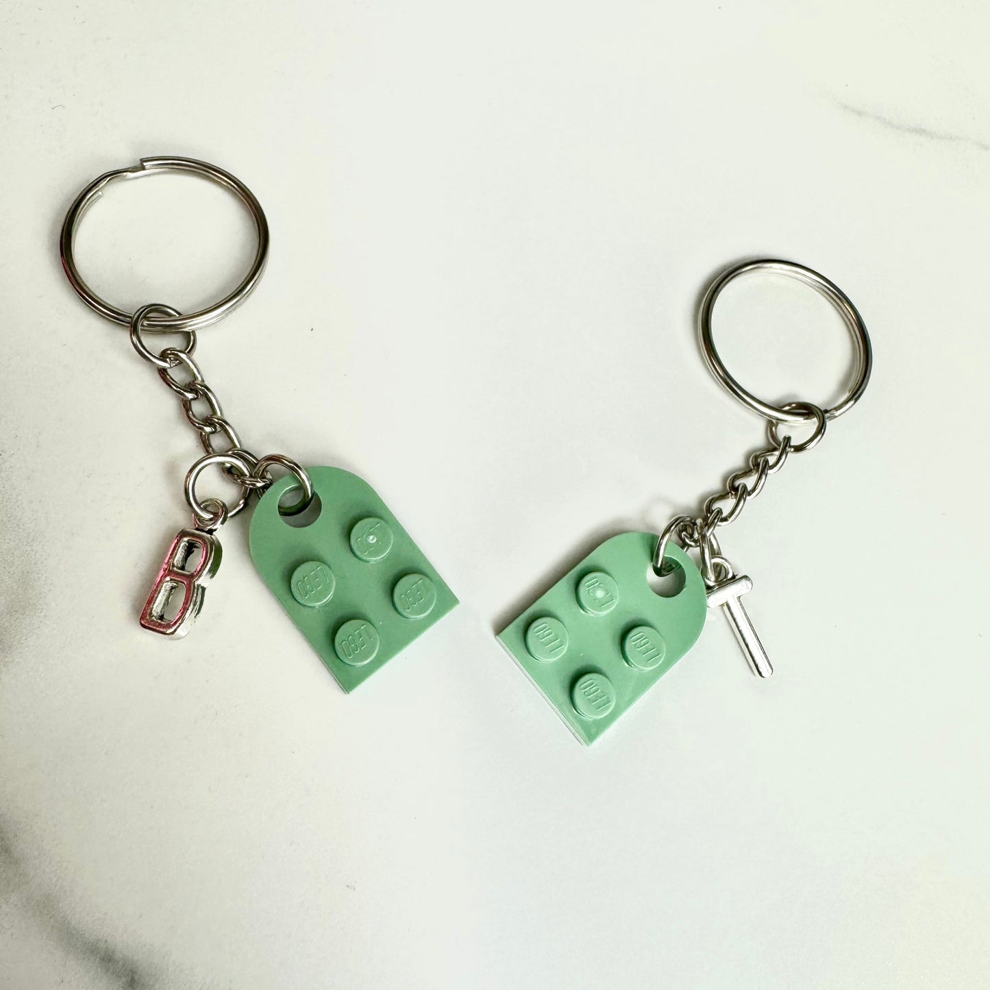 Brick Heart Keychain Set